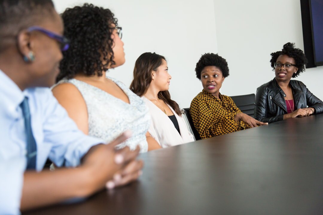 Leadership workshop with diverse professionals