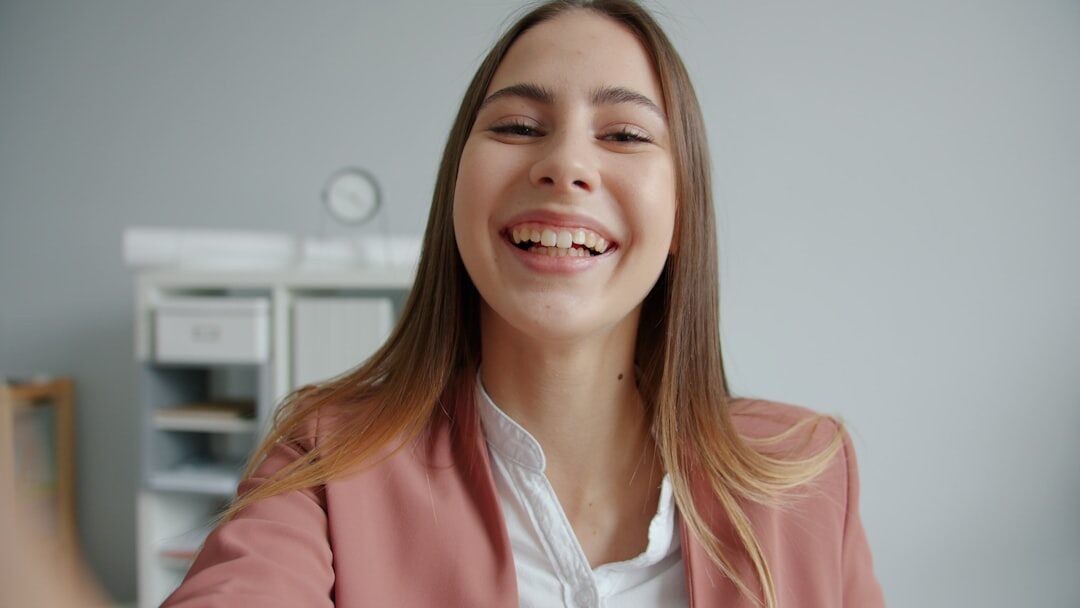 remote worker on video call